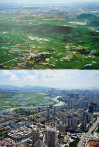 china antes y después