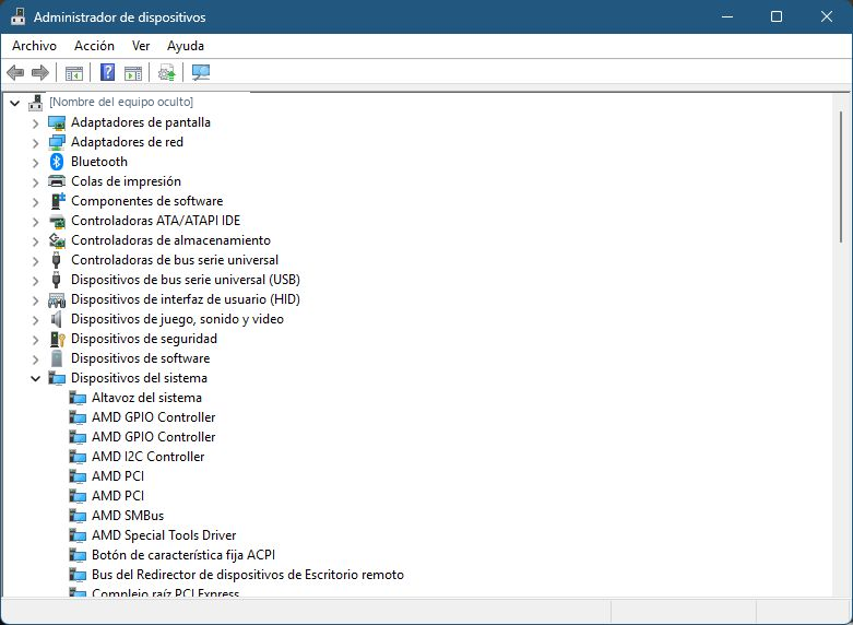 Categoría Adaptadores de red en el Administrador de dispositivos de Windows 11.